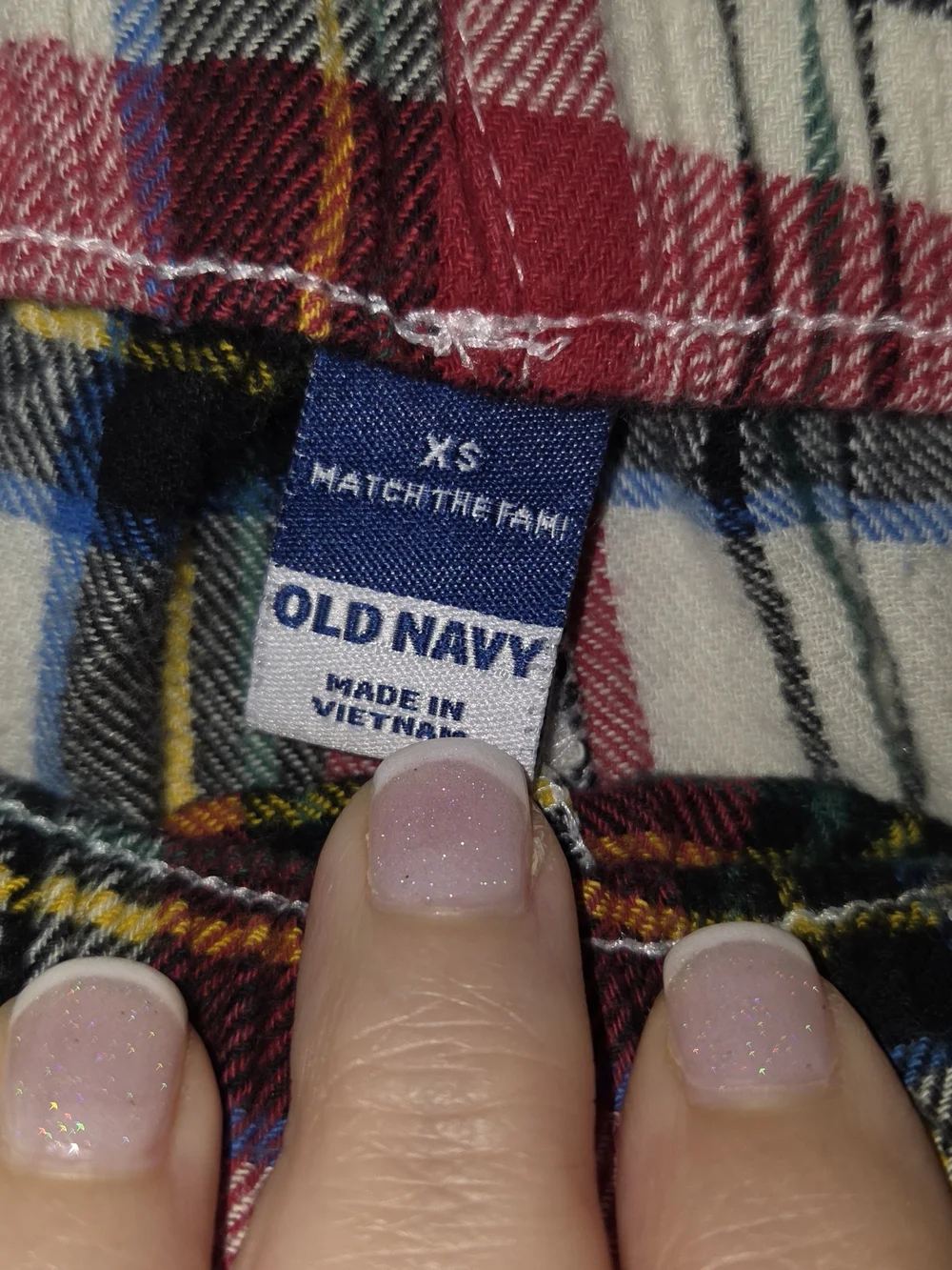 Old Navy Red White Blue Plaid Womens Pajama Pants
